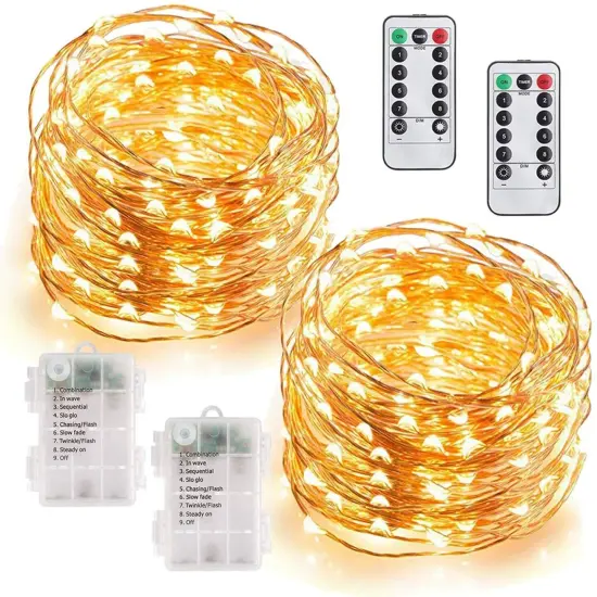 Battery Operated String Lights Waterproof Rope Lights {1}
