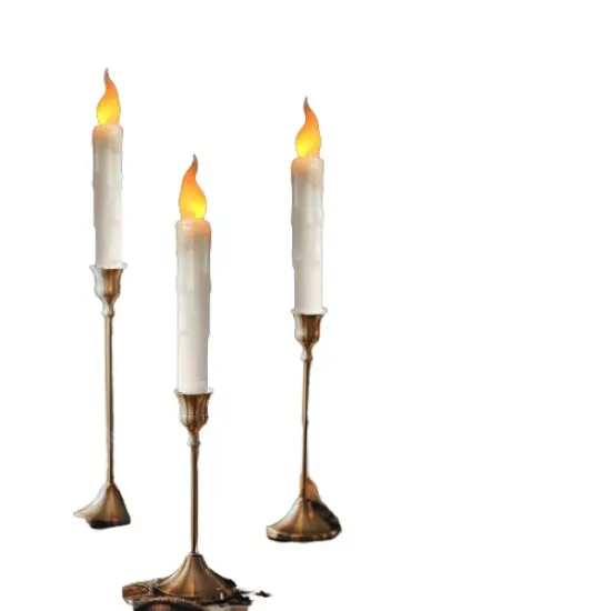 Kitcheniva Flickering Flameless LED Taper Candles 6 Pcs {2}