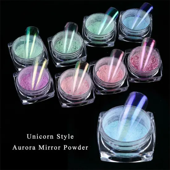 Kitcheniva Glitter Holographic Mirror Nail Art Powder {5}