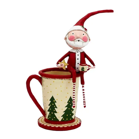 Lori Mitchell Christmas Collection: Cocoa and Cookies Santa Figurine {1}