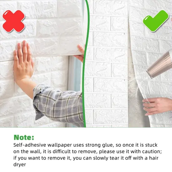 Self-Adhesive 3D Foam Stone Bricks or Wood Grain Wall Panels {4}