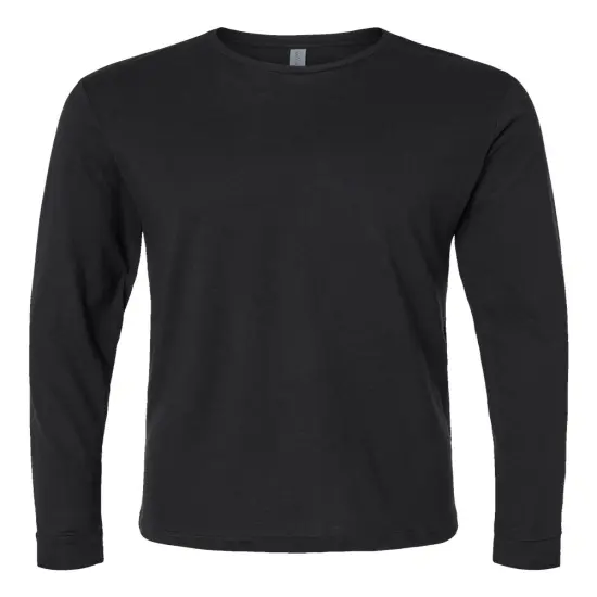 Next Level&reg; CVC Long Sleeve Crewneck T-Shirt Military green {6}