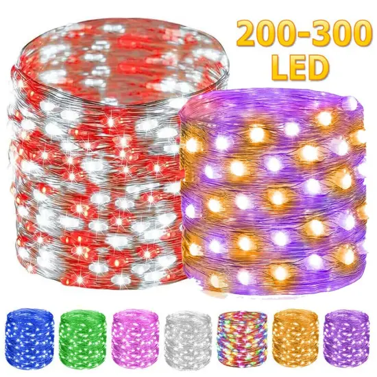 Waterproof Christmas Fairy Lights Purple {2}