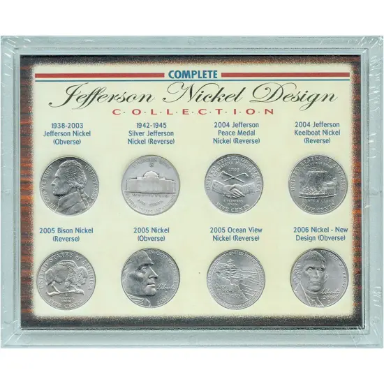 Complete Jefferson Nickel Design Collection {1}