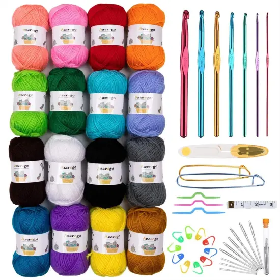 Acrylic Yarn Skeins for Knitting and Crochet {1}
