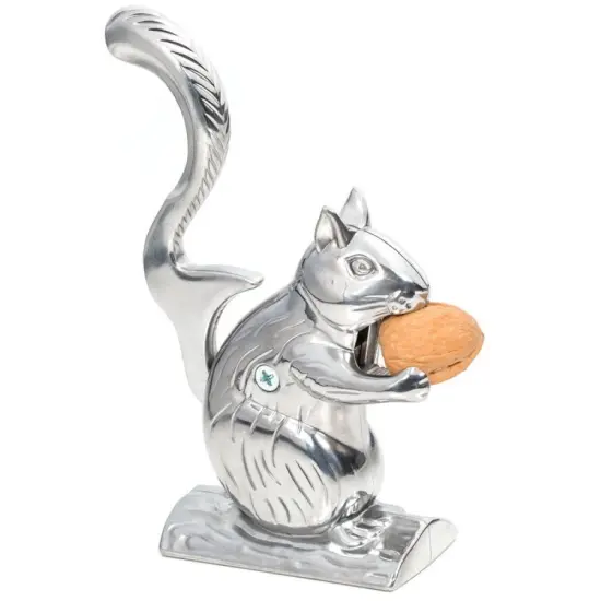 RSVP International Nutty Squirrel Nutcracker, Stainless Steel, Adorable Novelty Addition to Your Kitchen, Cracks All Types of Nuts, Great Housewarming {6}