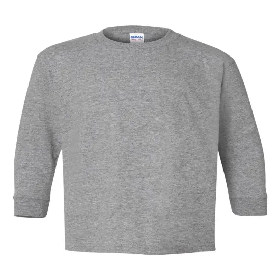 GILDAN&reg; Heavy Cotton Youth Crewneck Long Sleeve T-Shirt Sport grey {1}