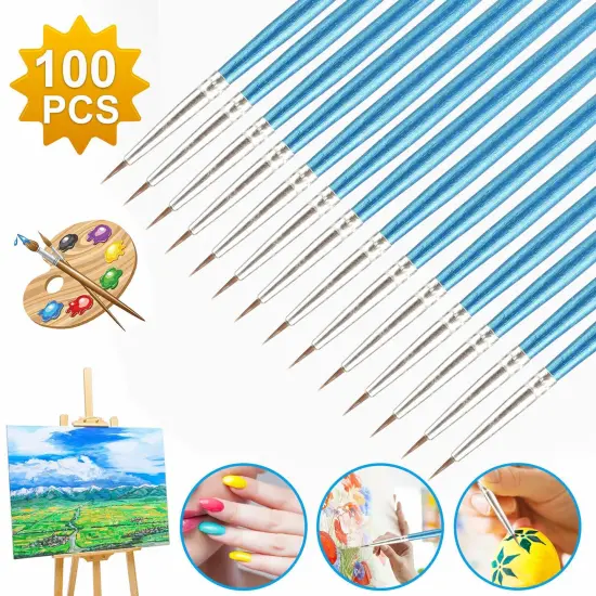 100Pcs Micro Detail Painting Brush Set for Drawing and Watercolor Art {1}