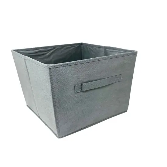 6 PCS Storage Box Organizer with Fabric Handle Brown {3}