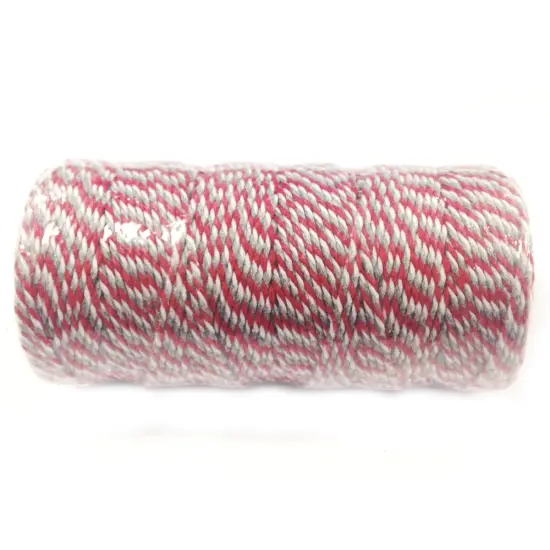 Wrapables Cotton Baker's Twine 12ply 110 Yard, Red and Grey {1}