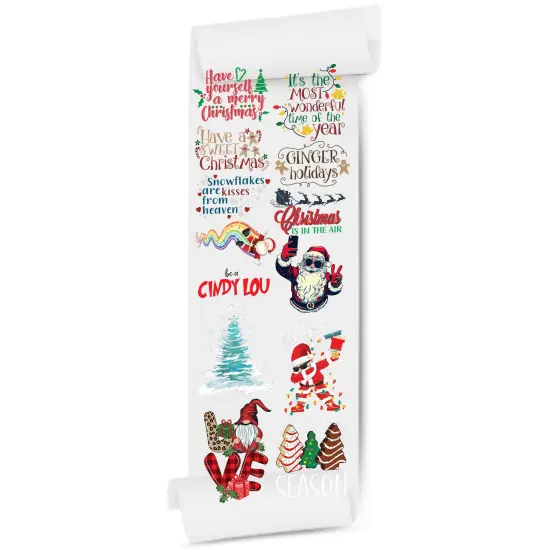 Festive Retro Christmas: DTF (Direct-to-Film) Gang Sheets - 22x60 - Christmas Transfer Prints {2}