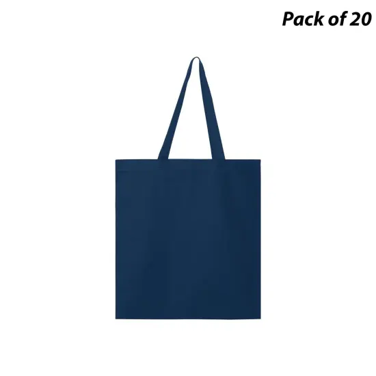 Q-Tees&reg; Promotional Tote Navy {1}