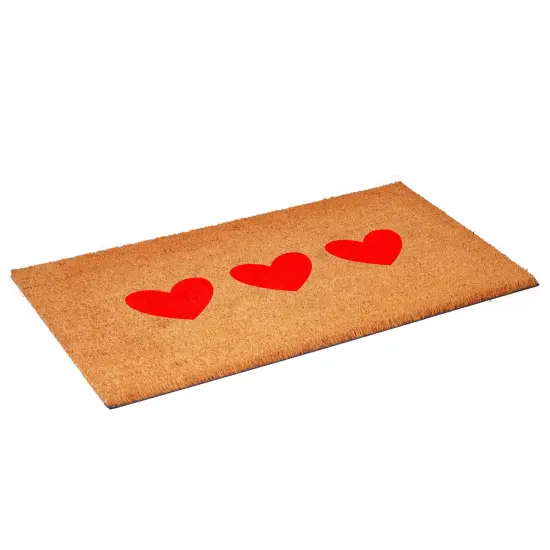 Calloway Mills Red Trio Hearts Doormat {4}