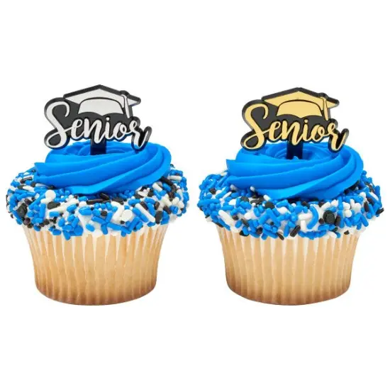 Senior DecoPics&reg; Cupcake Decoration, 12ct {1}