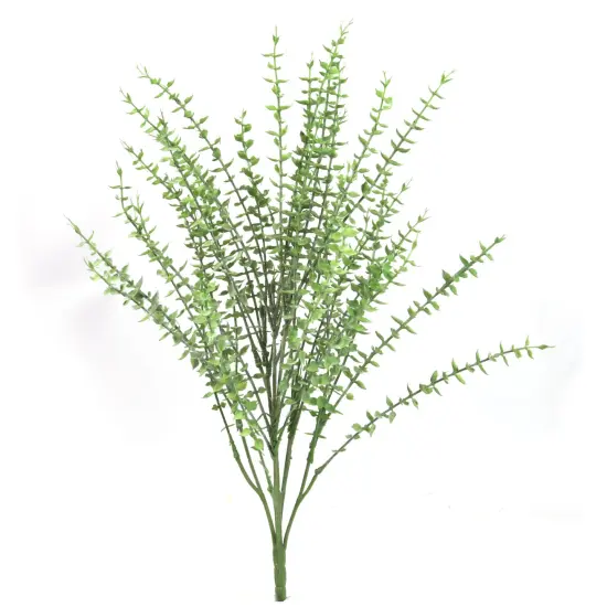 Mini Eucalyptus Grass Bush | 20-Inch | UV Resistant | Indoor/Outdoor Use | Modern Accents | Faux Greenery | Party & Event | Patio & Garden | Home & Office Decor {1}