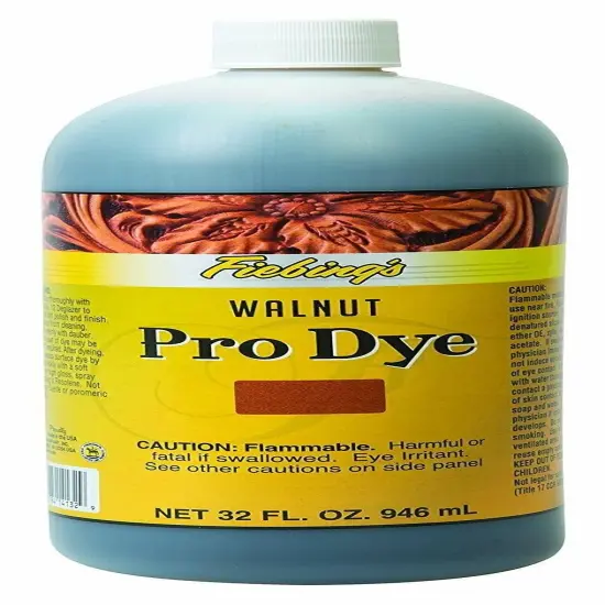 Premium 32 oz Pro Oil Leather Dye Walnut {1}