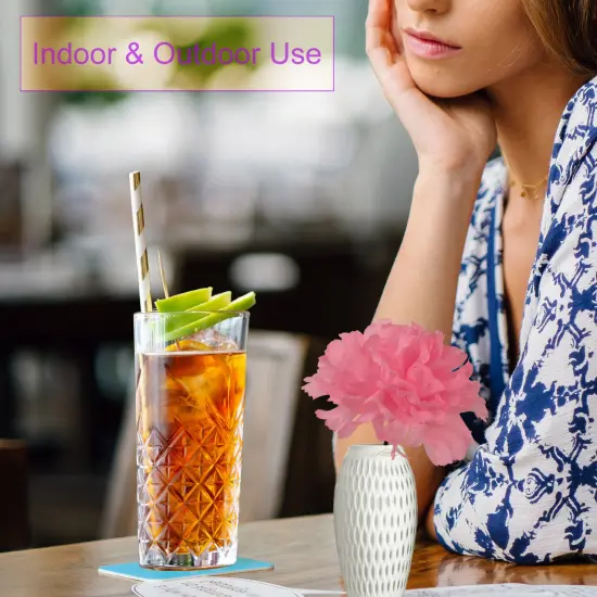 Set of 50: Pink Carnation Flower Picks | 5" Long | 3.5" Wide | Floral Picks | Crafting Supplies | Parties & Events | Home & Office Decor, Floral Home by Artificial Flowers {4}