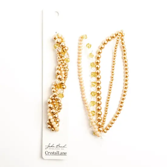 Crystal Lane DIY Butterfly Weed Twisted Glass & Pearls Beads, 5 Strands {2}