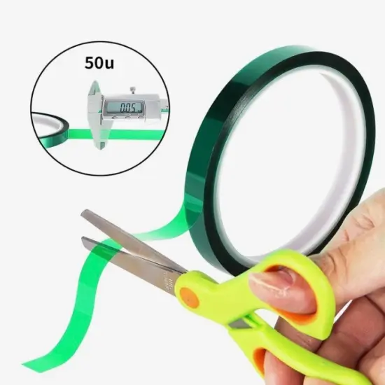 10 rolls Heat resistant tapes sublimation Press Transfer Thermal Tape 4mmx30m SUBLITAPE GREEN {4}