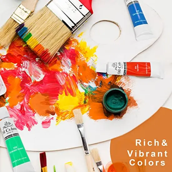 Oil Paint Set, 36x12ml/0.4 Fl Oz Tubes, Non-toxic Oil Based Paints for Canvas Craft Painting, Great Value Art Supplies for Artists, Adults, Kids & Beginners {3}