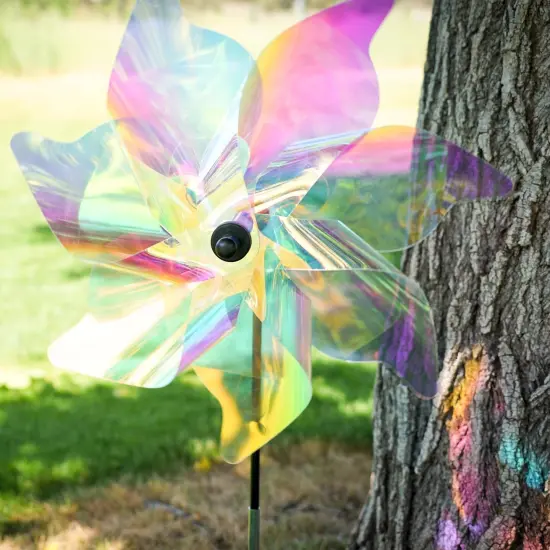 18-inch Iridescent Pinwheel Spinner {3}