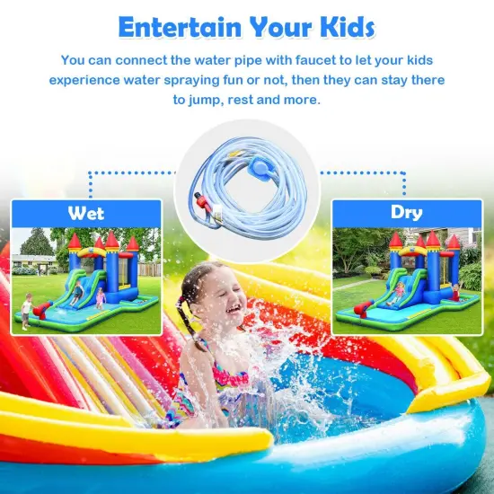 Kids Inflatable Bounce House Water Slide {3}
