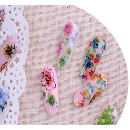 Kitcheniva Holographic Nail Foils DIY Sticker Set of 10 {5}