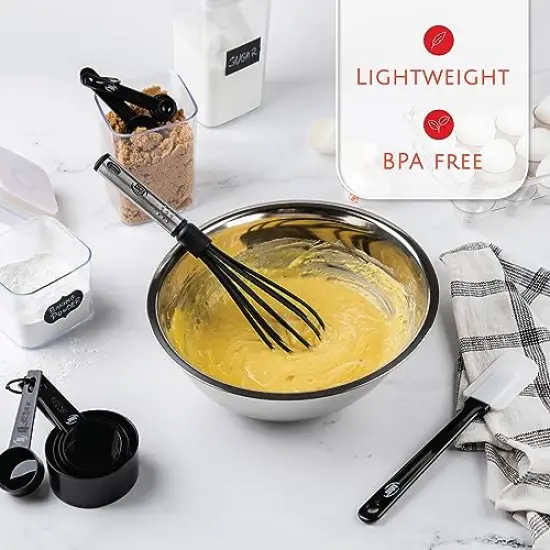 Kitchen Utensils Set Cooking Utensil Sets, Nylon and Stainless Steel Kitchen Gadgets Nonstick and Heat Resistant Home, House, Apartment Essentials Kitchen Accessories Must Haves Pots and Pans set {4}