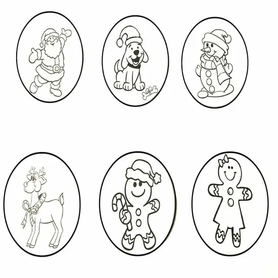 Oak Creek Trading Company Christmas Ornaments Kit Christmas Craft for Kids - Color Your own {7}
