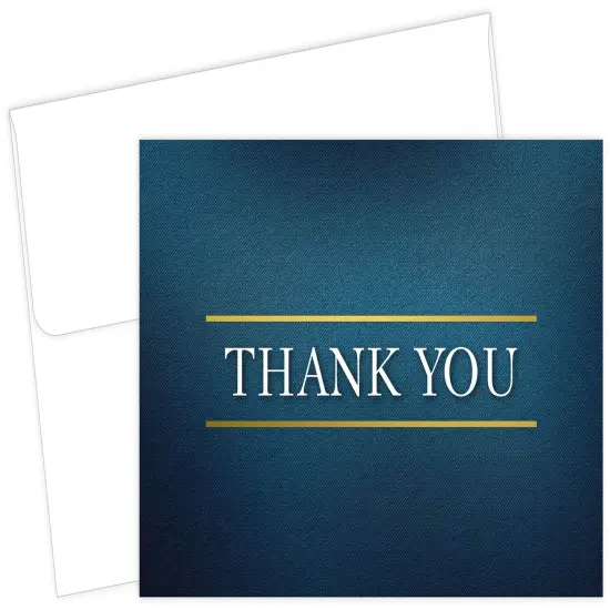 Great Papers! Thank You Note Card and White Envelope, Medieval, 4.75" x 3.375"(folded), 50 count {1}