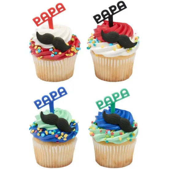 Papa DecoPics Cupcake Decoration, 12ct {3}