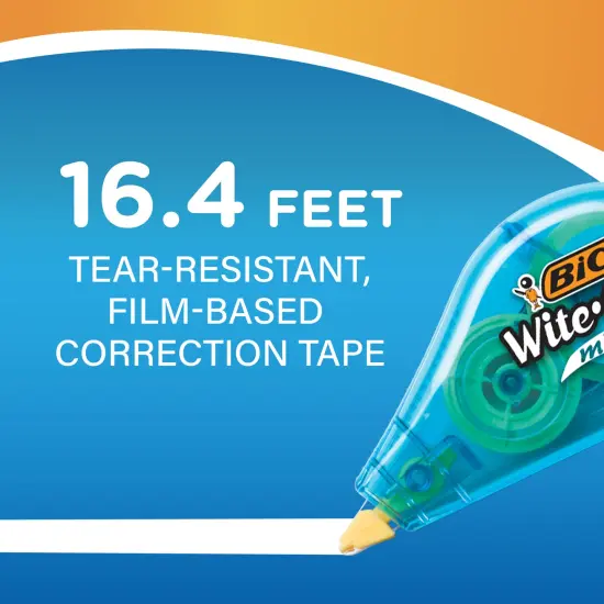 BIC Wite-Out Brand Mini Instant Correction Tape, White, 12-Count Pack {1}