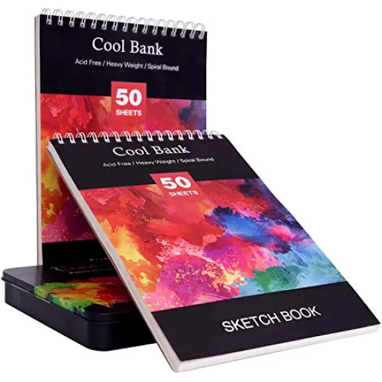 72 Professional Colored Pencils, Artist Pencils Set with 2 x 50 Page Drawing Pad(A4), Premium Artist Soft Series Lead with Vibrant Colors for Sketching, Shading & Coloring in Tin Box {6}