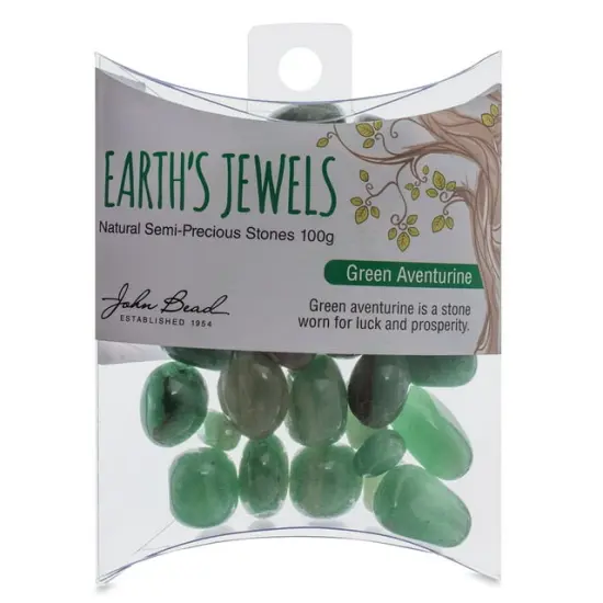 Earth's Jewels Green Aventurine Natural Stone Bead Assortment {1}