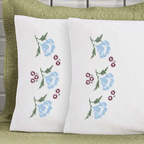 HerrschnersWinona Pillowcase Pair Stamped Embroidery Multi {1}