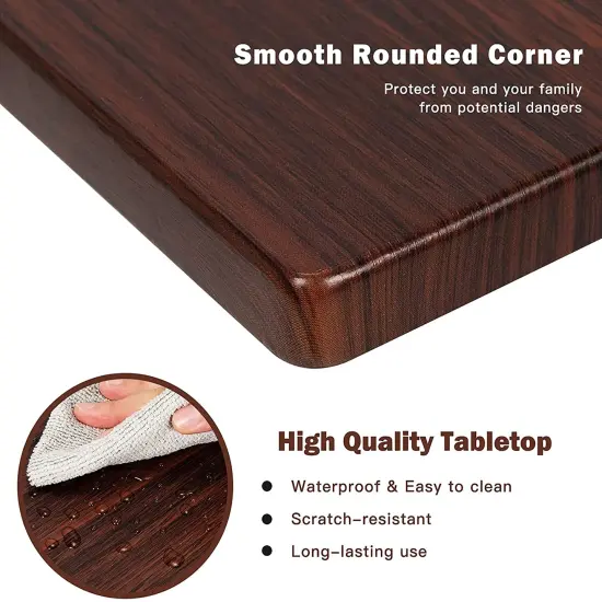 Costway 22''x14''x26'' Sofa Side End Table Laptop Holder Multiple Stand Desk Brown\Walnut {6}