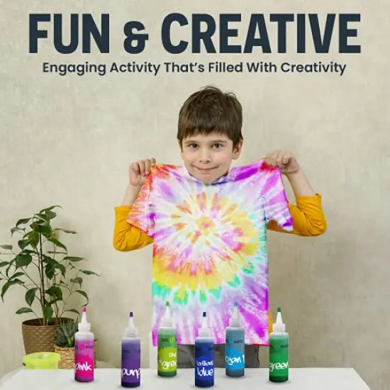 Christmas Dye Socks Kit - 3 DIY Crew Socks - Includes 3 Pairs White Socks, 3 Christmas Colors Tie Dye - Tie Dye Kits for Adults (T-Shirt) {3}