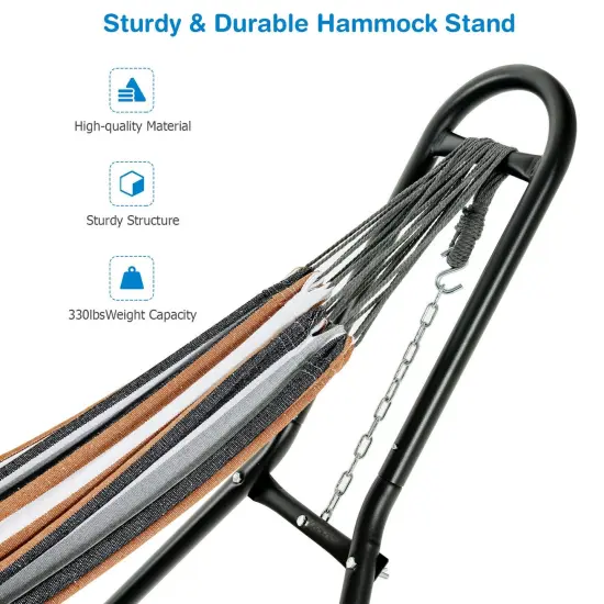 Indoor and Outdoor Hammock Frame Heavy Steel Frame Hanging Hooks {5}