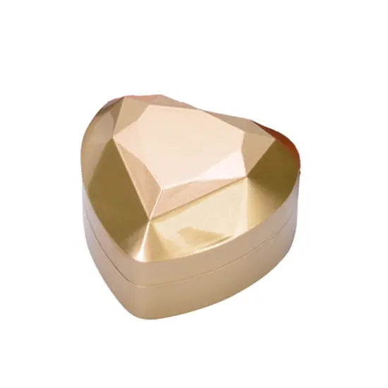 Kitcheniva 1 Pack Diamond Ring Box With LED Light Gold {1}