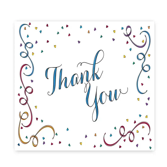 Great Papers! Thank You Note Card and Red Envelope, Party Elements, 4.75" x 3.375"(folded), 10 count {2}