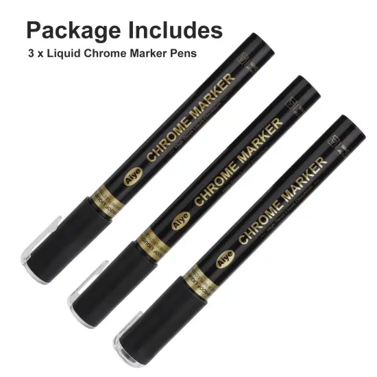 3Pcs Liquid Chrome Marker Pens for Glass and Plastic 1mm marker pen(1pcs) {2}