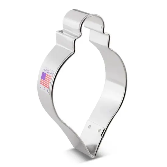 Ann Clark Christmas Teardrop Bauble Ornament Cookie Cutter 4" {2}