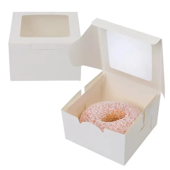 60PCS 4in White Pastry Boxes {2}