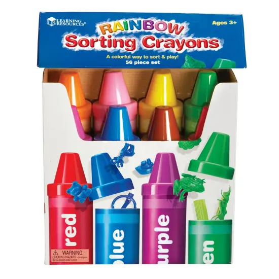 Rainbow Sorting Crayons, 56 Pieces {1}