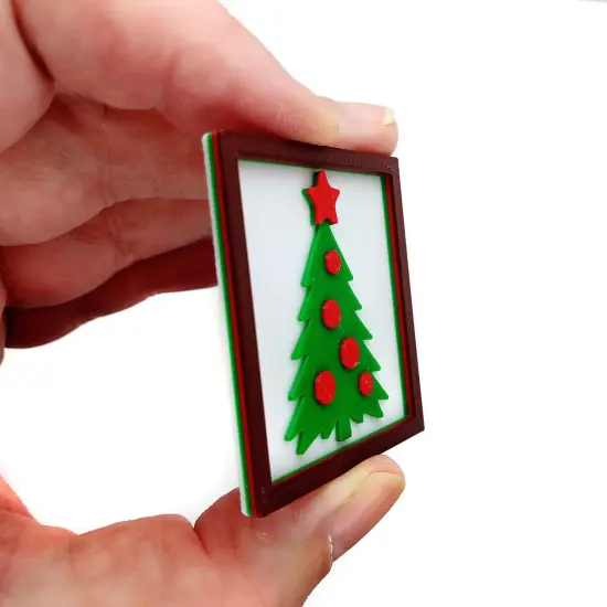 Wall Art for Dollhouse Christmas, 1:6 Shelf Sitter for Dolls, 4 pcs, Adorabilities {2}