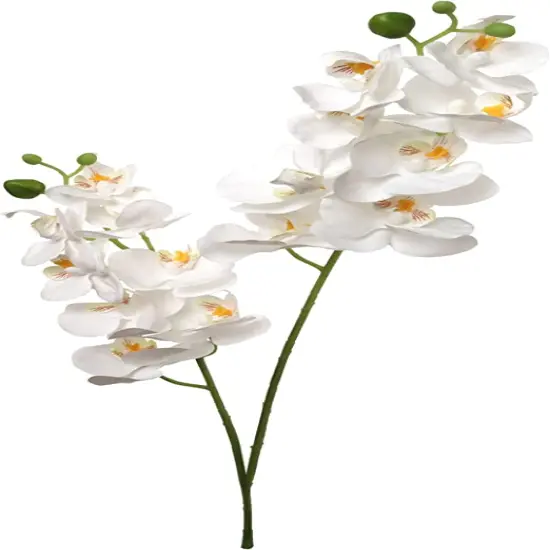 12-Pack: White Phalaenopsis Orchid Spray with 16 Silk Flowers, Floral Home by Artificial Flowers {1}