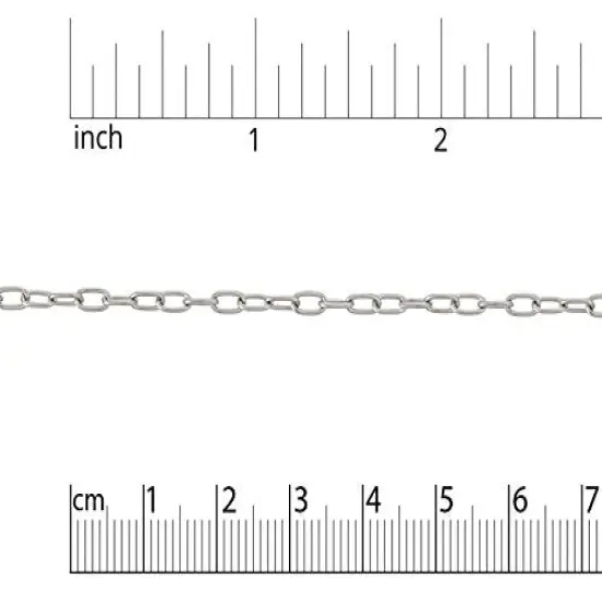 5.8mm Surgical Stainless Steel Drawn Cable Chain (Priced Per Foot) {1}