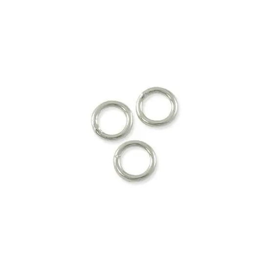 JewelrySupply Jump Ring - Closed 6mm Silver Plated (10-Pcs) {1}