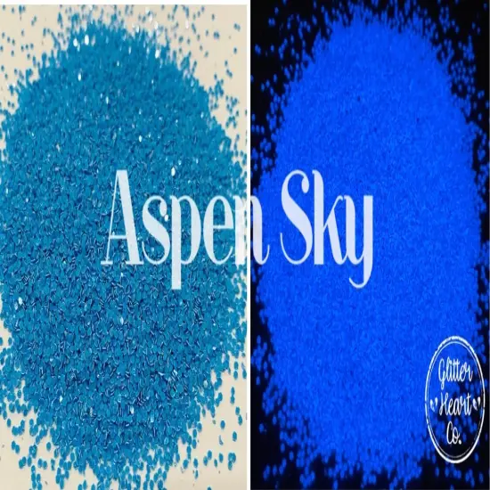 Polyester Glitter - Aspen Sky - Glow in the Dark by Glitter Heart Co.&trade; {3}