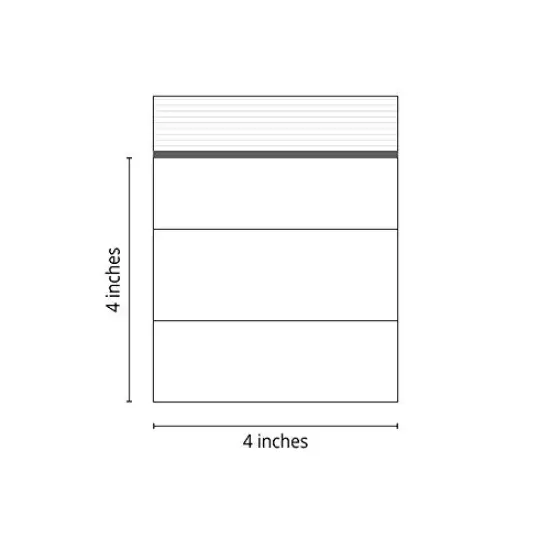 Clear Plastic Reclosable Zipper Bags 4x4 W/White Block (Package of 100) {4}